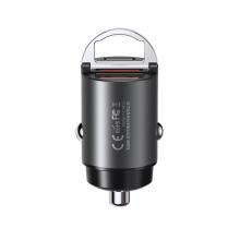 Remax Join Us RCC-110 Metal MINI More compatible 30W Electric Fast Usb C Car Cup Mount Charger
